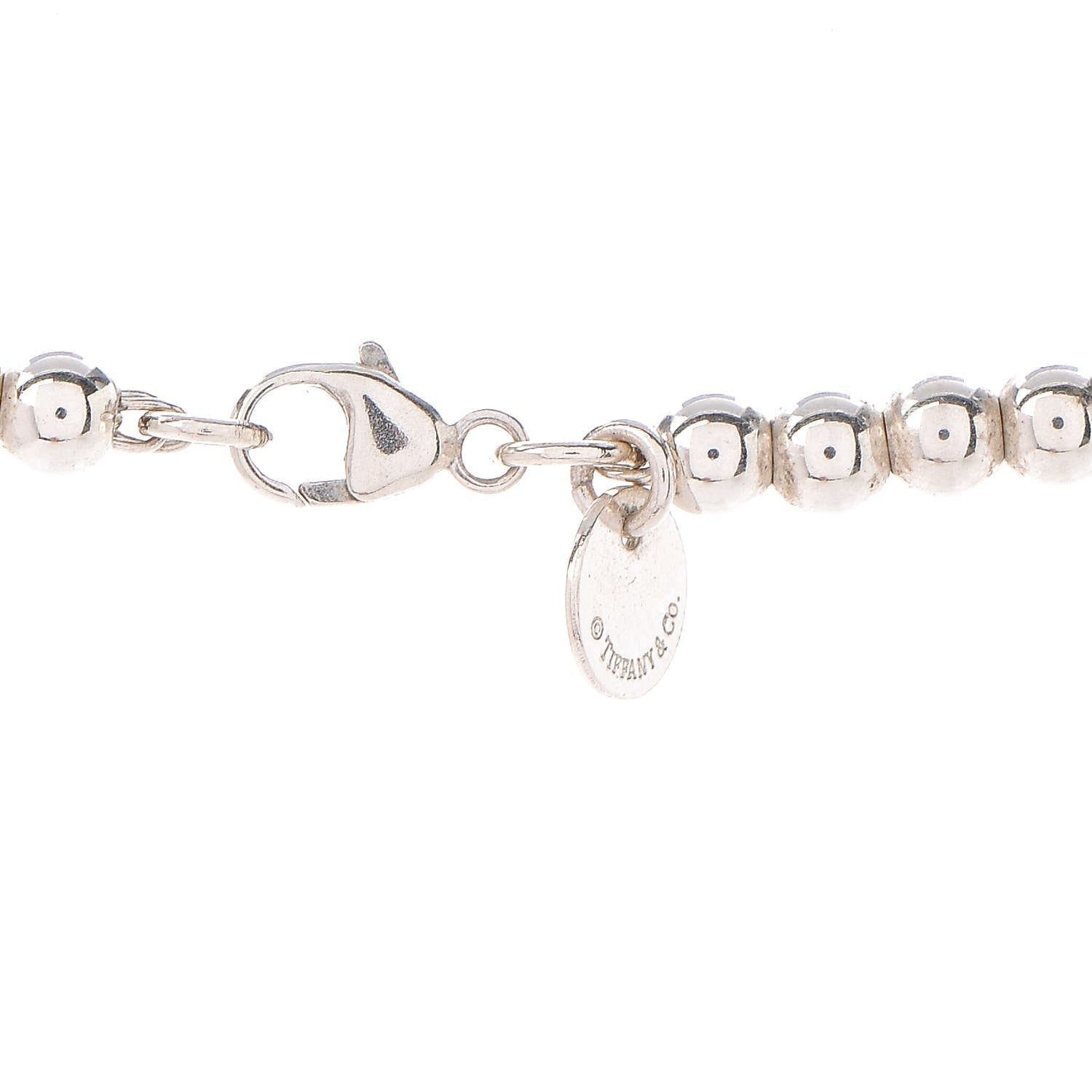 Tiffany Return to Heart Tag Bead 18K Gold Necklace