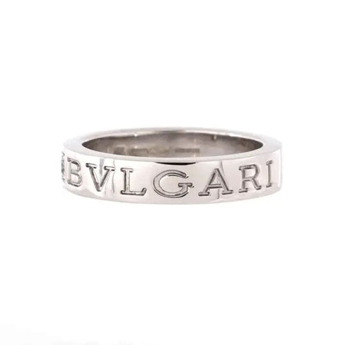 Bvlgari Diamond 18K White Gold Ring