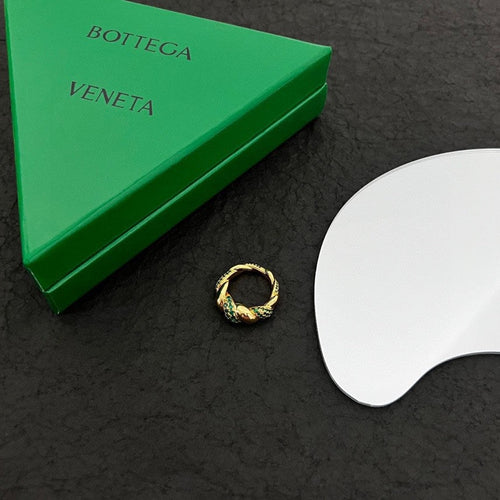 Bvlgari Green Crystals 18K Gold Ring