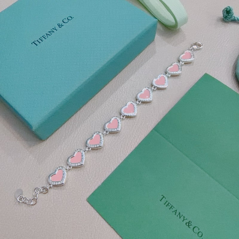 Tiffany Return to Blue Heart Tag 18K Gold Bracelet
